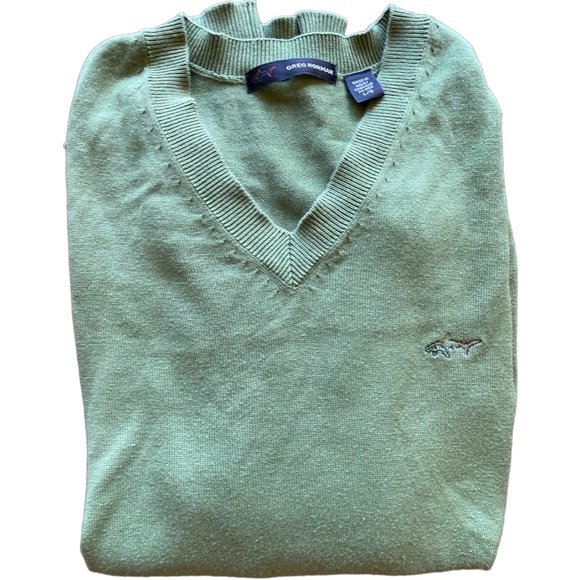 Greg Norman 100 percent cotton sweater green size l - Picture 5 of 6